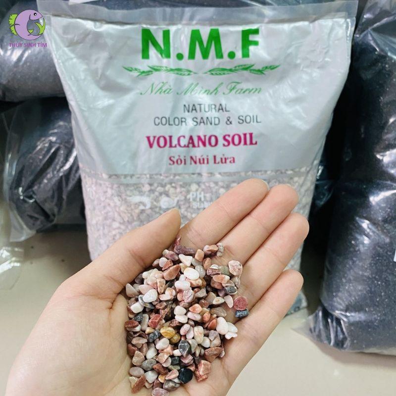 5KG - Sỏi núi lửa trải nền hồ cá, hồ thủy sinh