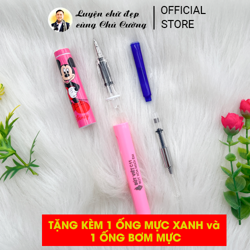 Bút Mực Xoá Được | Bút Mực chuyên dùng ống Mực Xoá | Bút Việt C11 mẫu Mickey