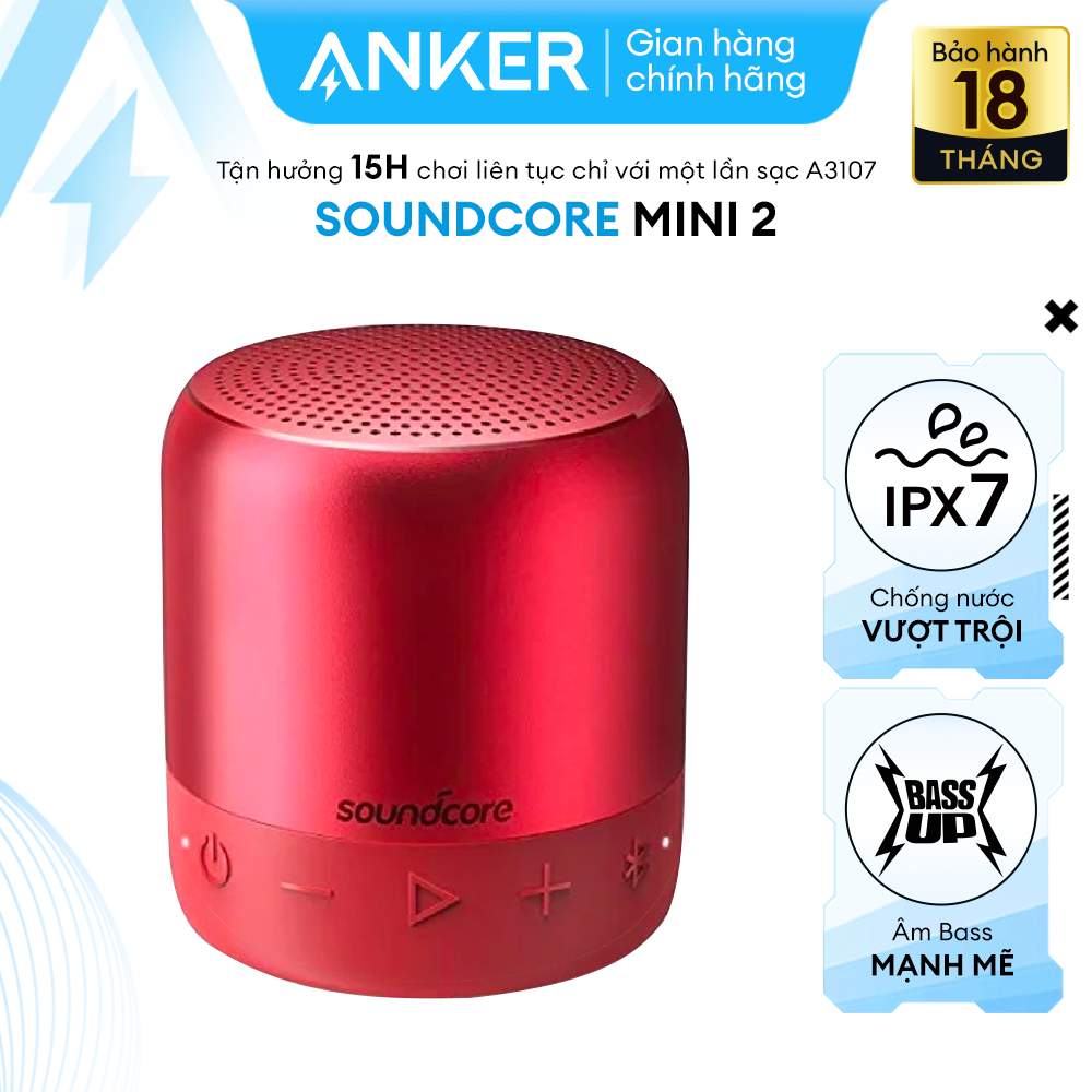 Loa bluetooth SOUNDCORE Mini 2 6W (by Anker) - A3107