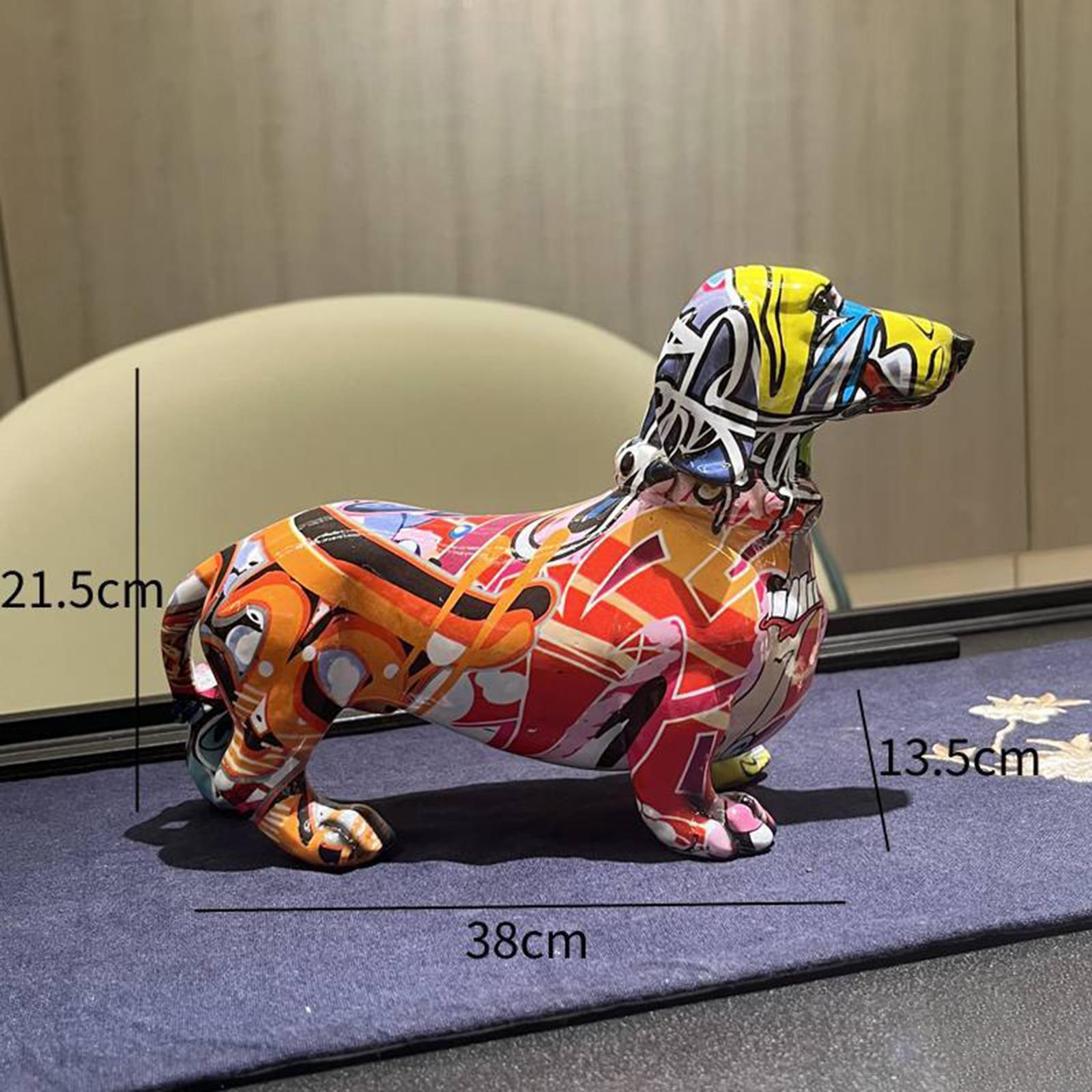 Creative Dog Sculpture Statue Home Decor Ornament Desk Statue