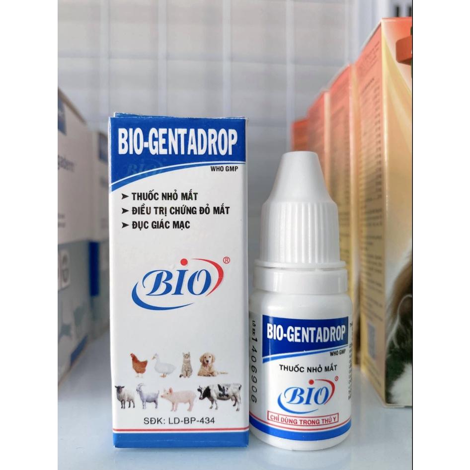 DUNG DỊCH NHỎ MẮT CHO CHÓ MÈO BIO GENTADROP 10ML