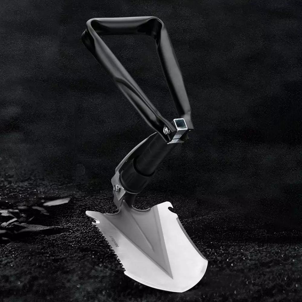 NexTool Multi-Function Folding Shovel Eight Functions 8-In-1 Tools Foldable Shovel Hoe Pickaxe Crowbar Bottle Opener Saw