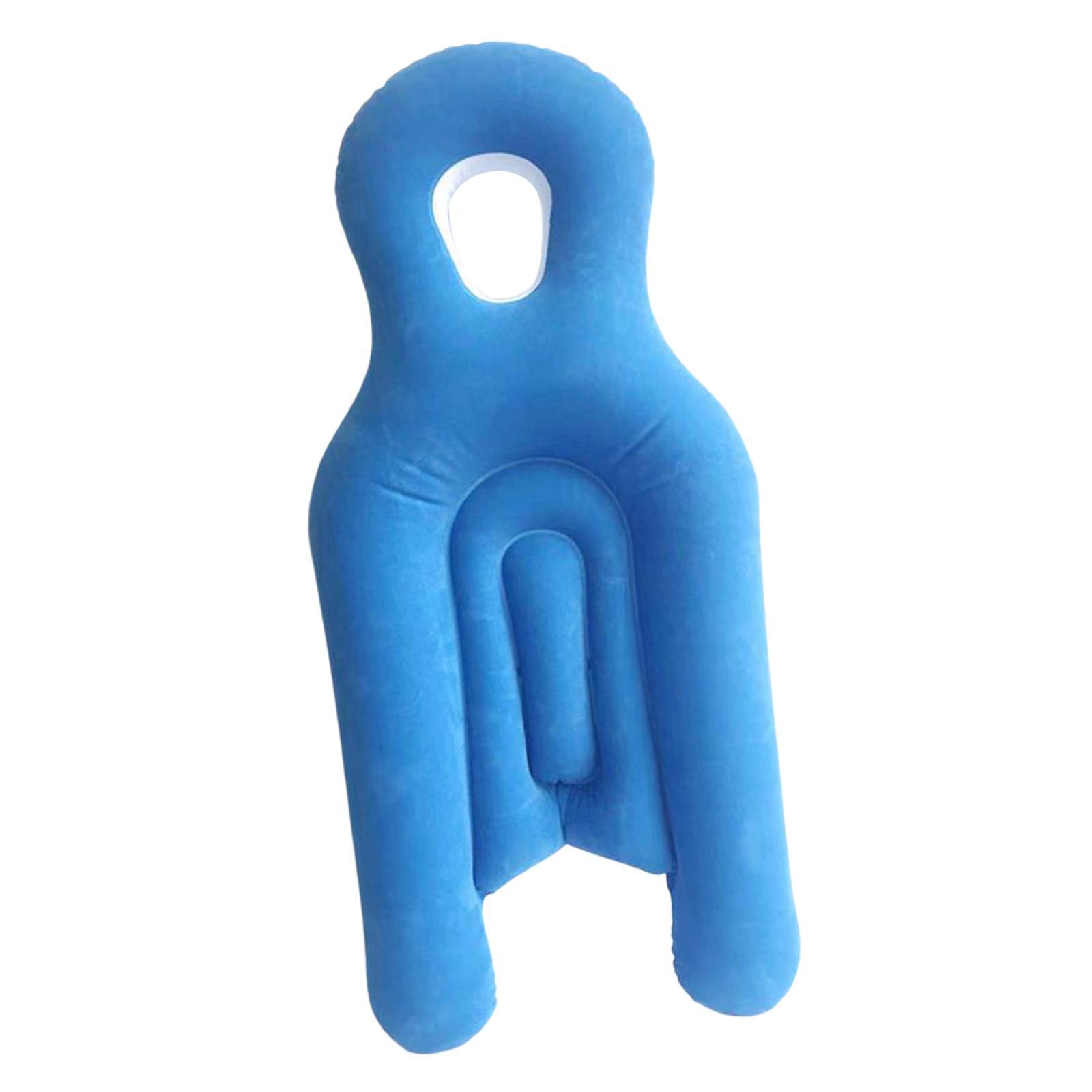Face Down Pillow Eye Recovery Equipment Comfortable Head and Neck pillow Pillow with Hole Bed Pillow Inflatable for Sleeping Napping
