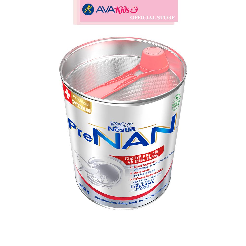 Sữa bột PreNAN 380g (trẻ sơ sinh) dành cho trẻ nhẹ cân, thiếu tháng - Hàng chính hãng
