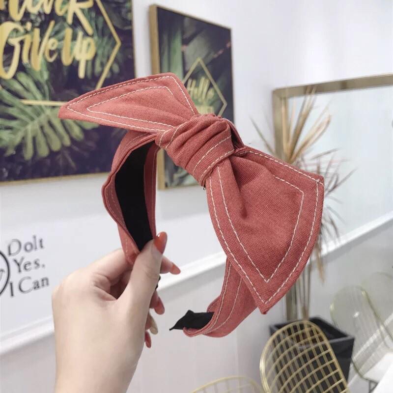 BỜM TÓC NỮ THẮT NƠ NHIỀU MÀU PHONG CÁCH HÀN QUỐC