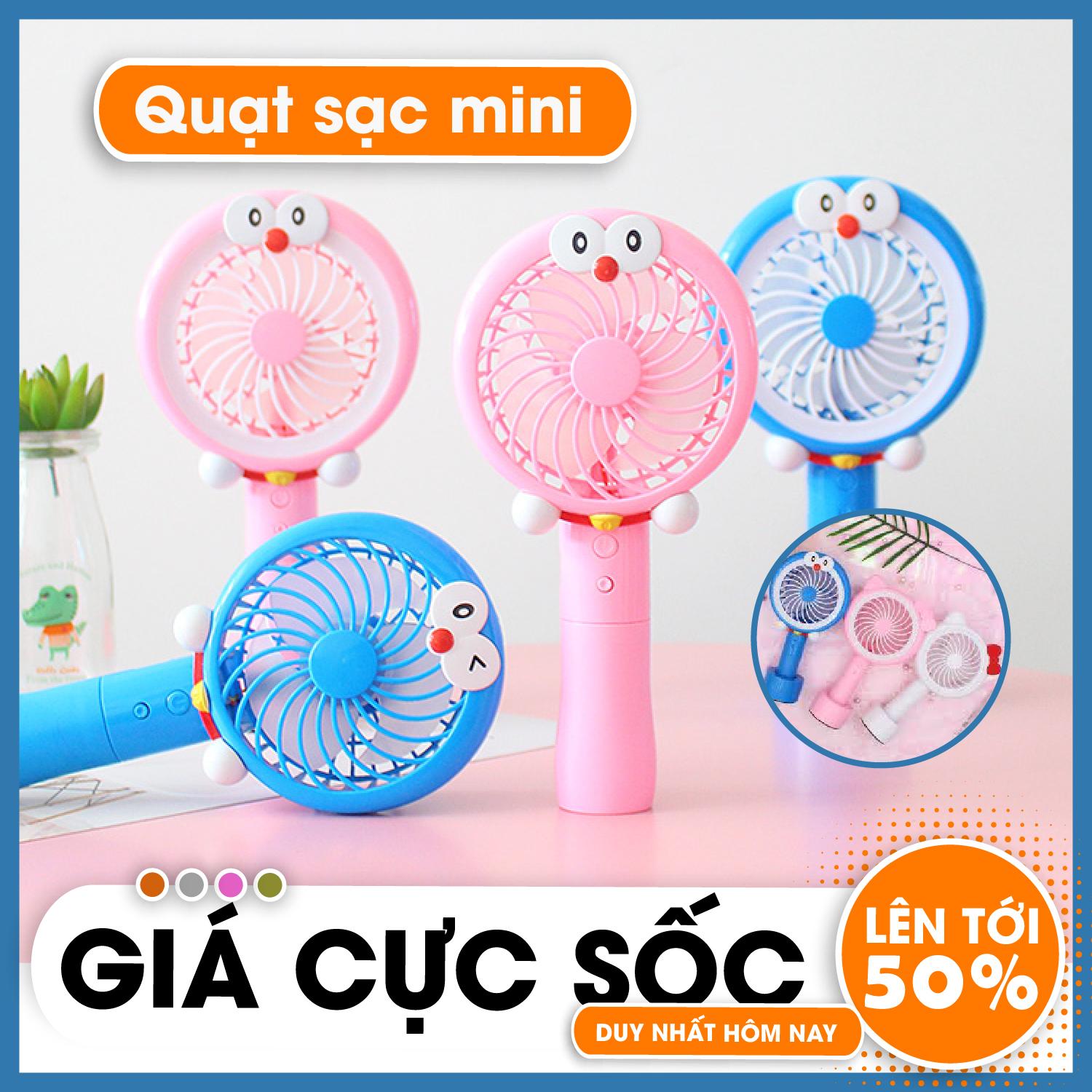 Quạt  mini cầm tay 3 chế độ quạt mát kiêm  đèn siêu sáng ( Y HÌNH)