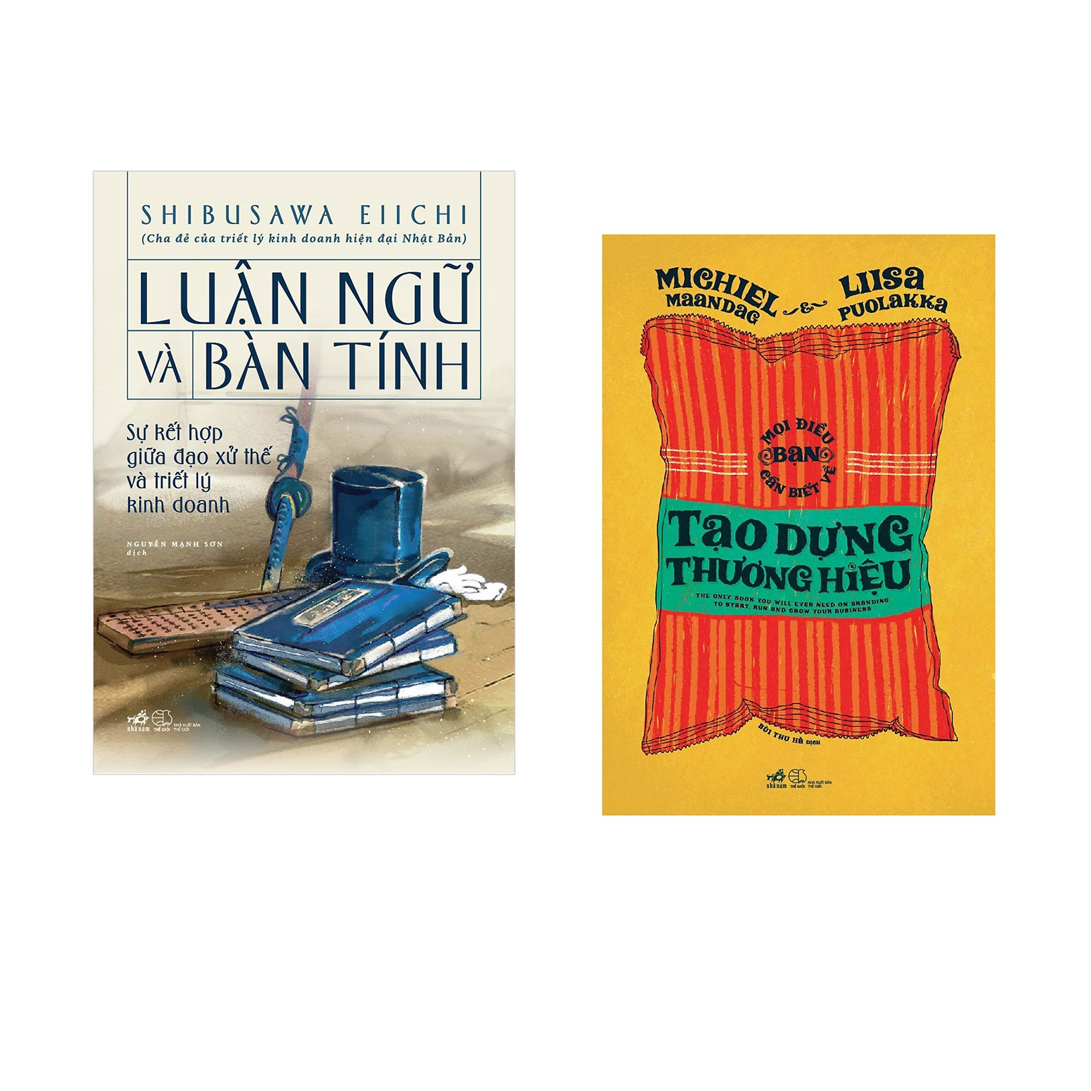 Combo 2 cuốn sách: Luận ngữ và bàn tính   + Mọi điều bạn cần biết về tạo dưng thương hiệu