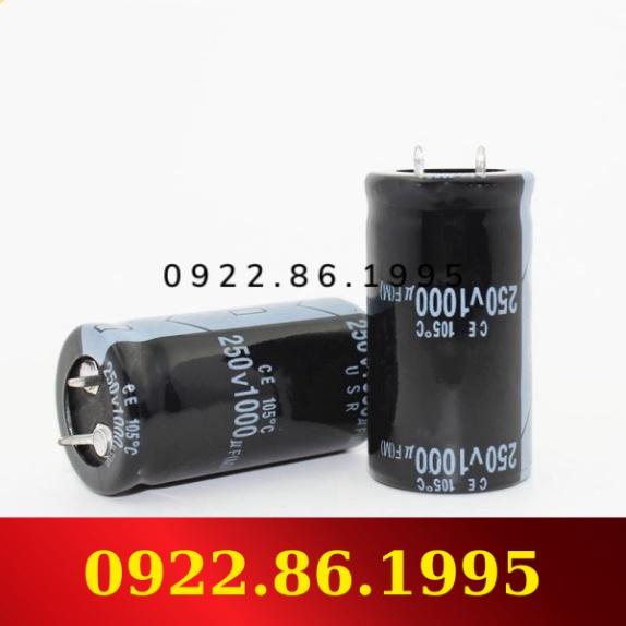 10 Chiếc Tụ Điện Phân 1000Uf 250V 250v1000uf 25*45Mm hàng mới về