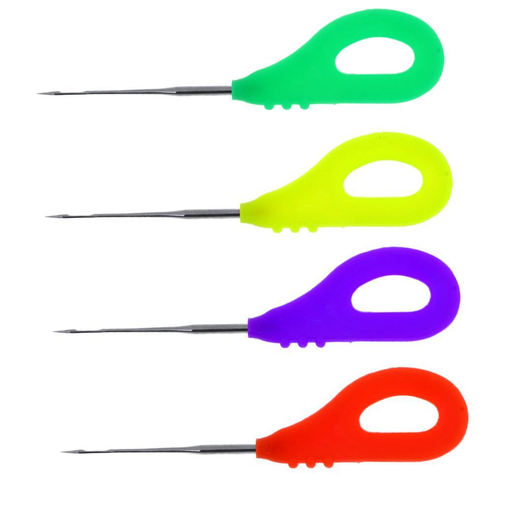 Carp Fishing Rigging Bait Needle Kit Tool Multiple Function Fish Rigging Kit Purple Orange Yellow Green