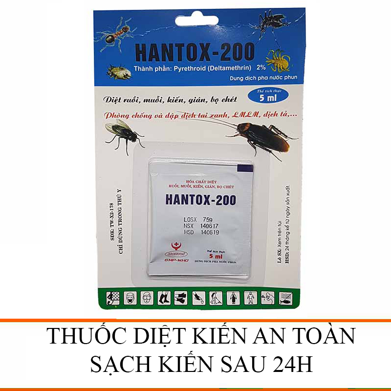 Dung dịch diệt kiến gián côn trùng Hanvet Hantox - 200