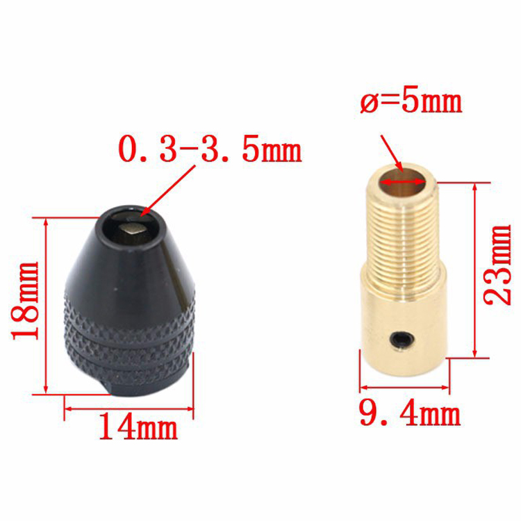 Đầu Kẹp Mũi Khoan Cho Motor Trục 2.00mm