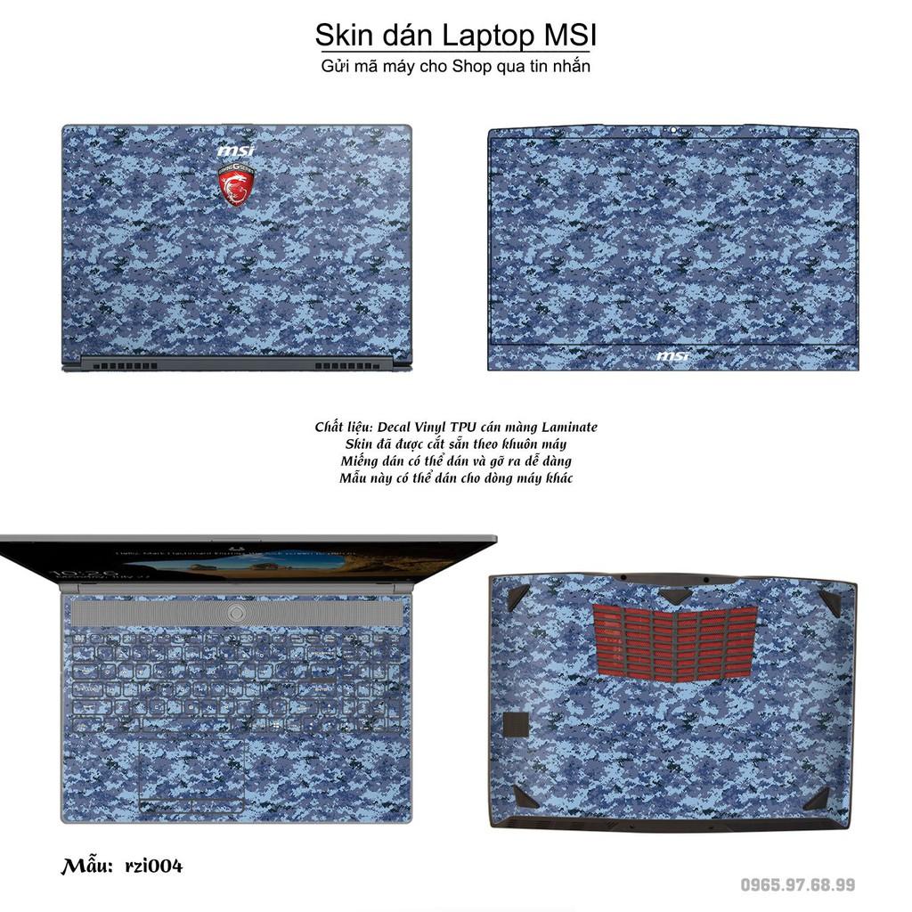 Skin dán Laptop MSI in hình rằn ri _nhiều mẫu 2 (inbox mã máy cho Shop)