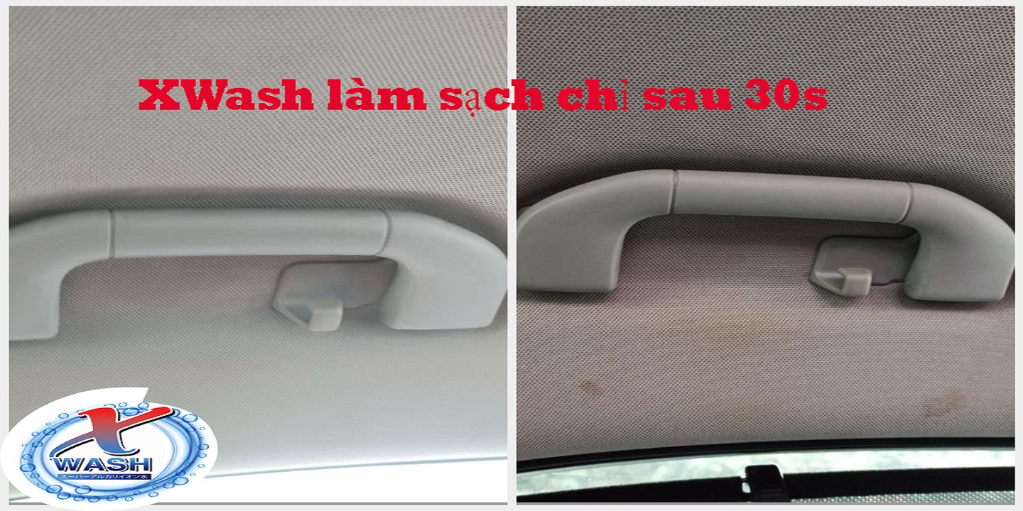 Combo 2 chai lớn 500ml & 1 chai nhỏ 100ml - Xwash For Car chai xịt vệ sinh nội thất xe hơi - Tặng kèm khăn lông cừu
