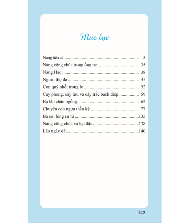 NDB - Truyện cổ tích thế giới hay nhất Nàng tiên cá