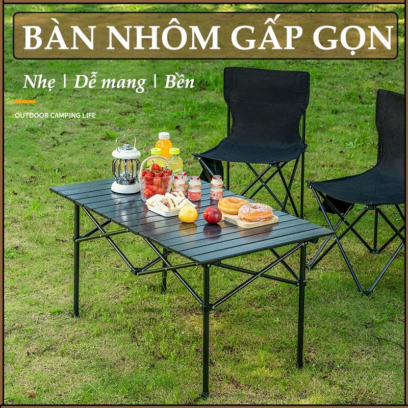 Bộ Bàn Ghế Dã Ngoại , Cắm Trại, Picnic , Bàn ghế camping đi du lịch - Gồm 1 bàn 4 ghế cao cấp