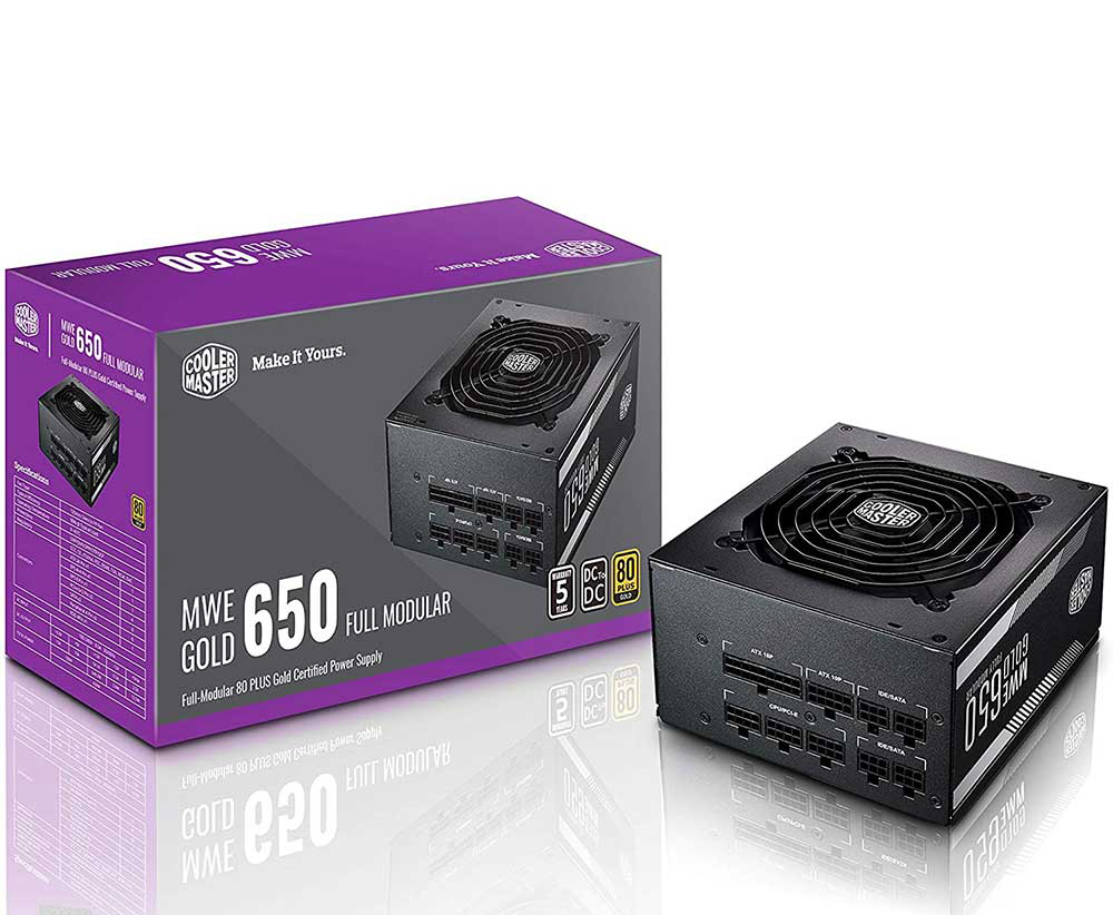 Nguồn Máy Tính Cooler Master MWE 650 BRONZE - V2 - 230V ,( MWE V2 650W ) New , FullVAT, BH 60T- Hàng Chính Hãng