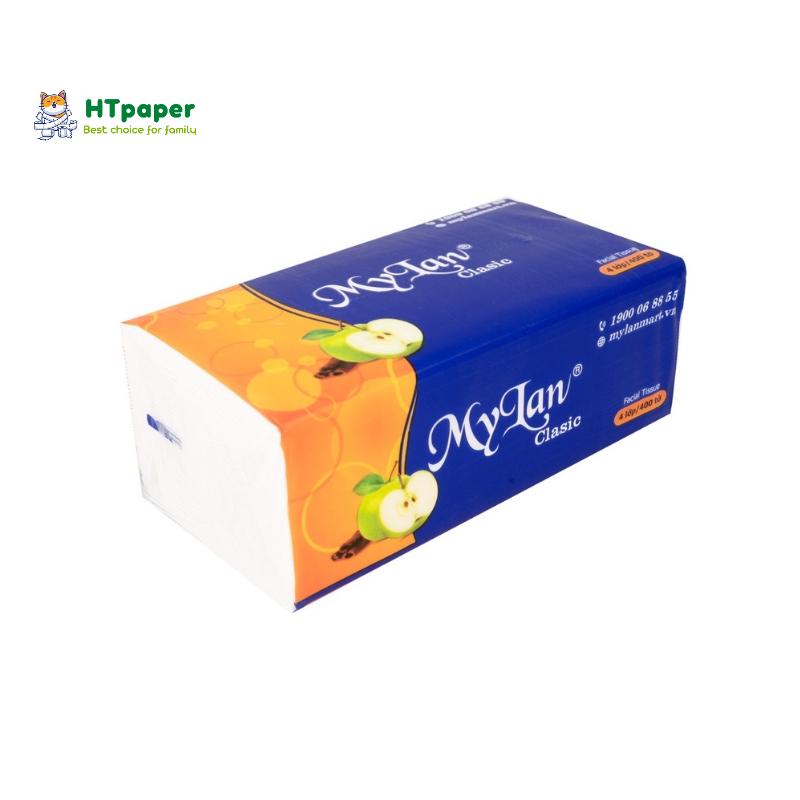 Lốc 5 Gói Giấy Ăn Rút, Khăn Giấy Rút Lụa Mylan Quả Táo Cao Cấp Siêu Dai và Mềm Mịn