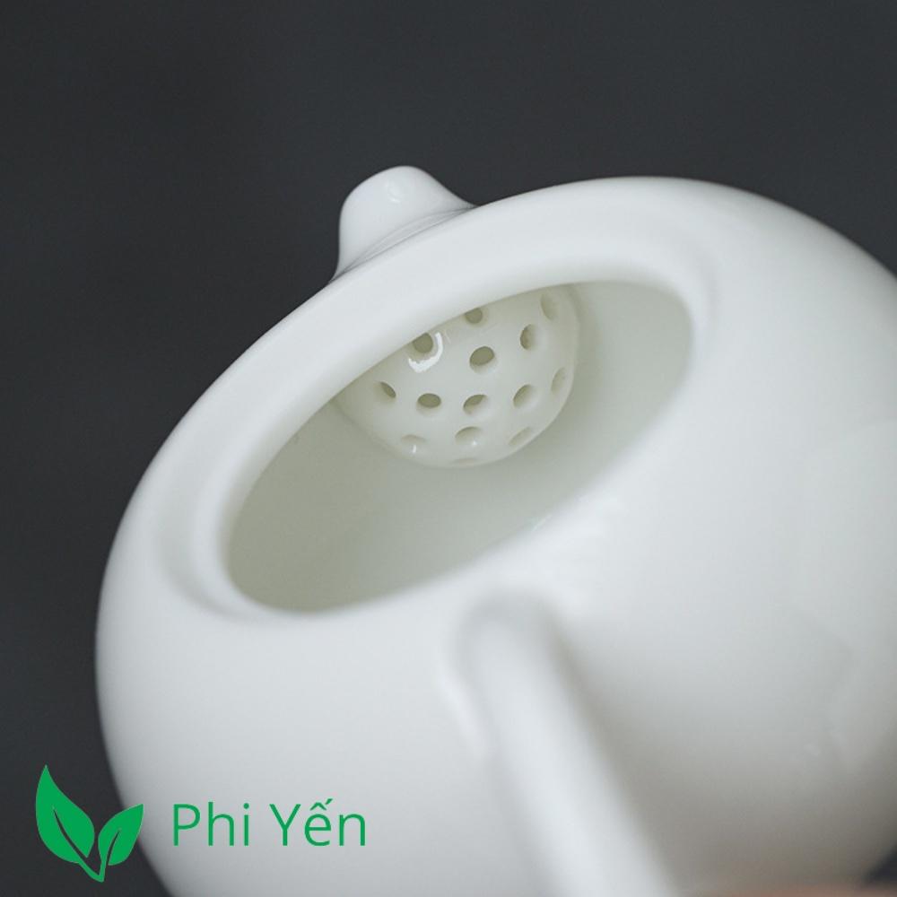 Ấm trà Tây Thi - Bạch Định thấu quang
