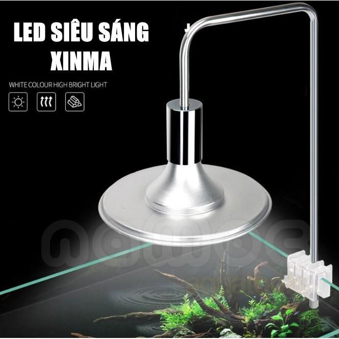 Đèn LED Dĩa - LED Kẹp Xinma - Ánh Sáng Trắng và RGB | Đèn Cho Hồ Thuỷ Sinh, Bán Cạn