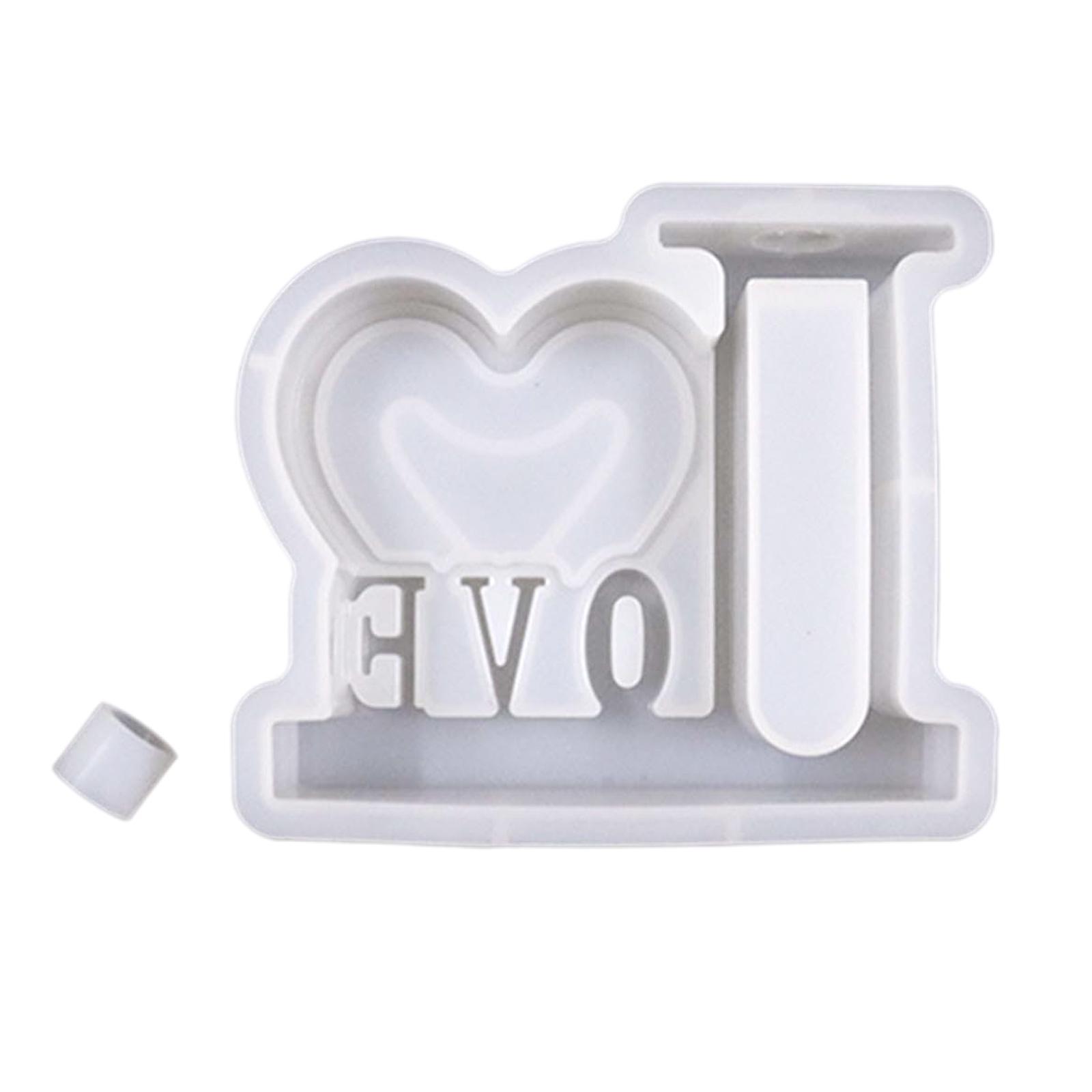 LOVE Silicone Vase Plant Resin Casting Mold Pot Epoxy Mould Craft