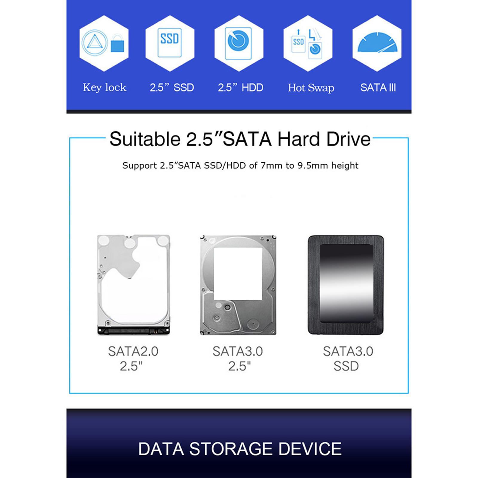 Hot Swap PC Bay Adapter Rack for 2.5" HDD/ Hard Drive