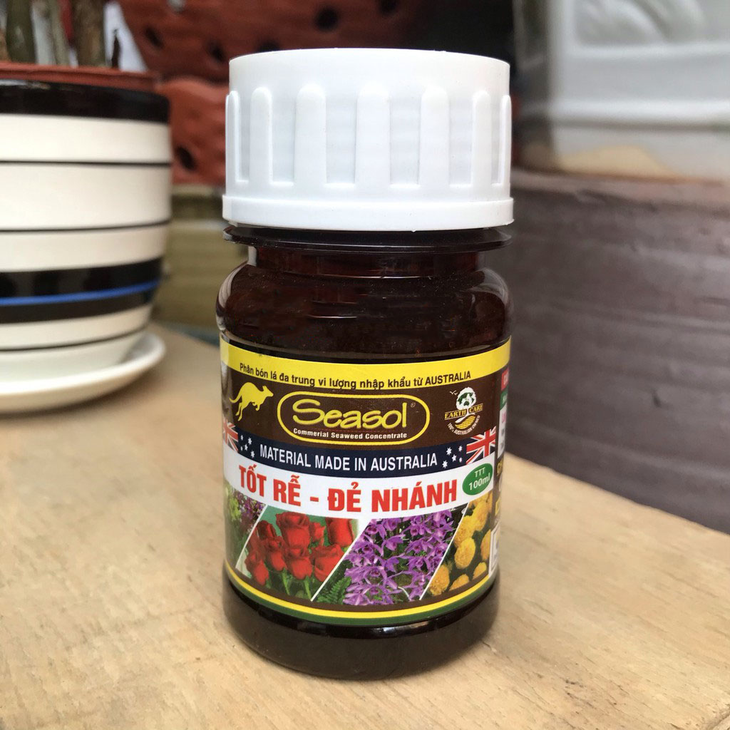 Phân bón lá Seasol nguyên chất giúp hoa Lan - hoa Hồng và cây cảnh TỐT RỄ - ĐẺ NHÁNH