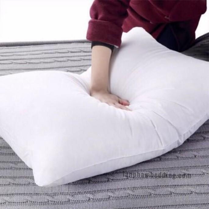 Gối nằm hơi cao cấp LAN PHAM BEDDING êm ái mềm mịn, phồng cao, xịn xò 40x60cm và 50x70cm