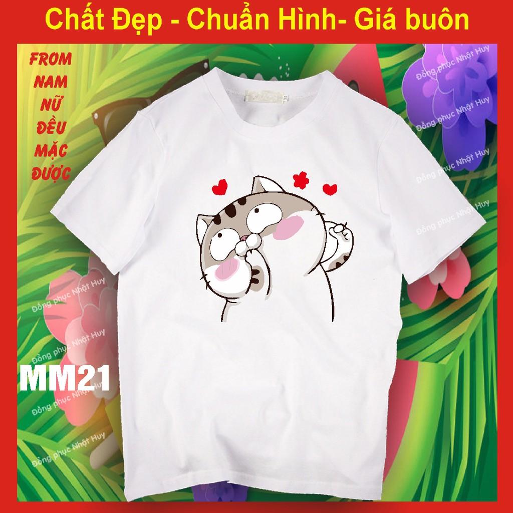Áo thun mèo cat ami bụng bự m21,chất đẹp, bao đổi trả MEO MEO
