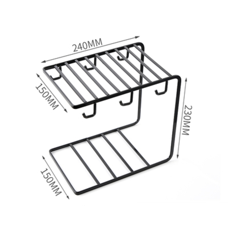 Giá treo ly, cốc 6 móc Tabihome