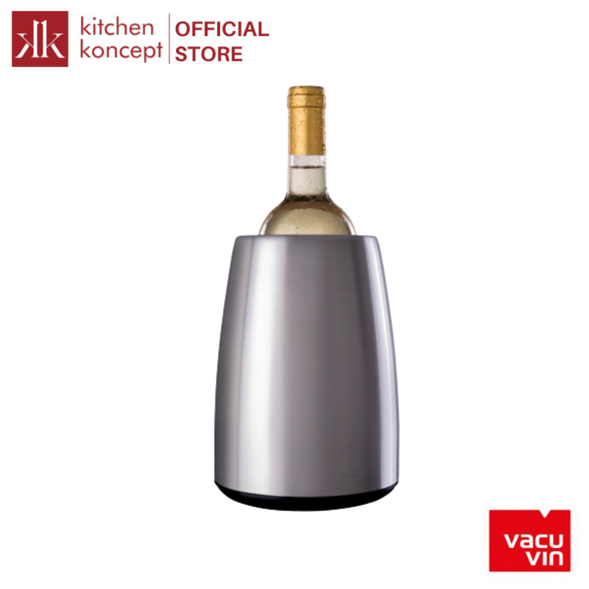 Vacu Vin - Bình giữ mát rượu màu bạc