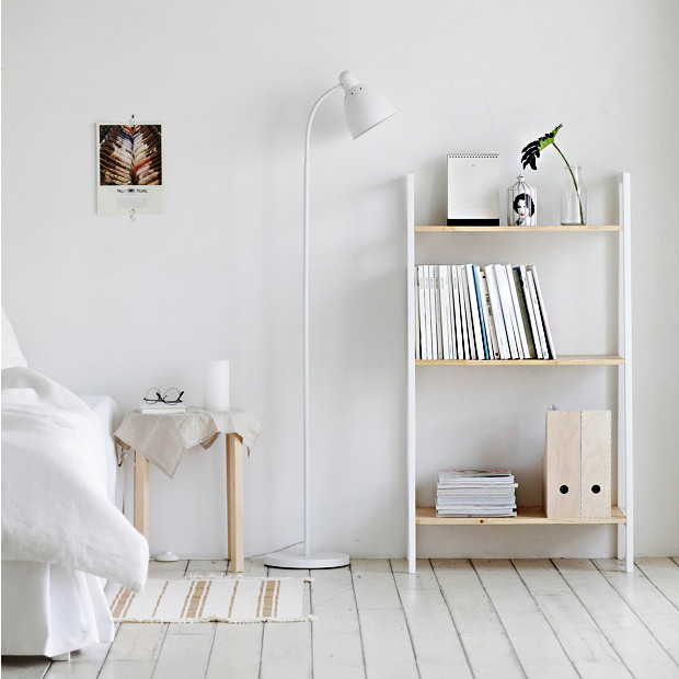 KỆ SÁCH 3 TẦNG - MÀU TRẮNG &amp; TỰ NHIÊN - BOOK SHELF 3F WHITE &amp; NATURAL