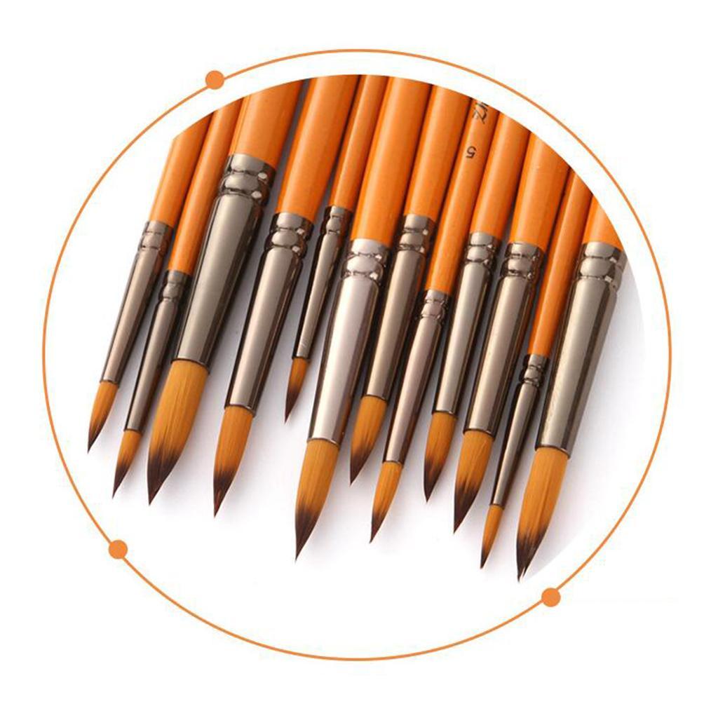 24pcs Artist Paint Brushes Set Art Painting Supplies Watercolor Oil Painting