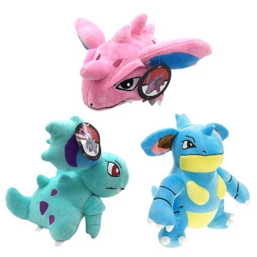 Gấu bông Pokemon Nidoran các dạng tiến hóa + Tặng kèm thẻ bài Pokemon
