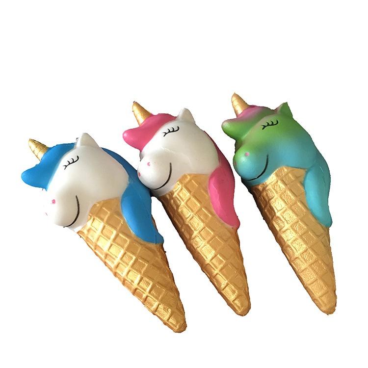 Squishy Lớn JUMBO Hình kem ốc quế cá ngựa 1 sừng Đồ Chơi Xốp Giảm Stress Hình mềm mịn dễ Thương đàn hồi Cho Bé