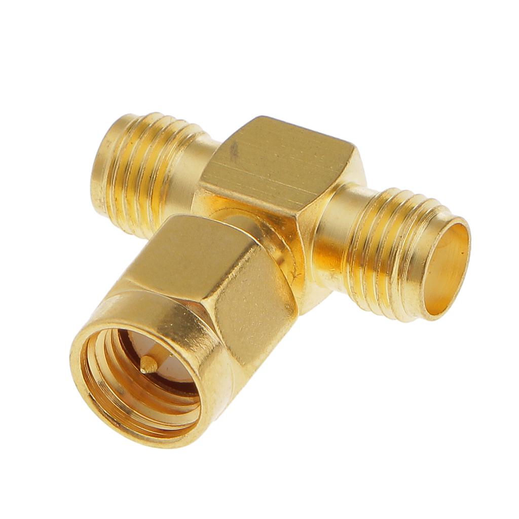 To Two RF  Wifi   T Coax Connector