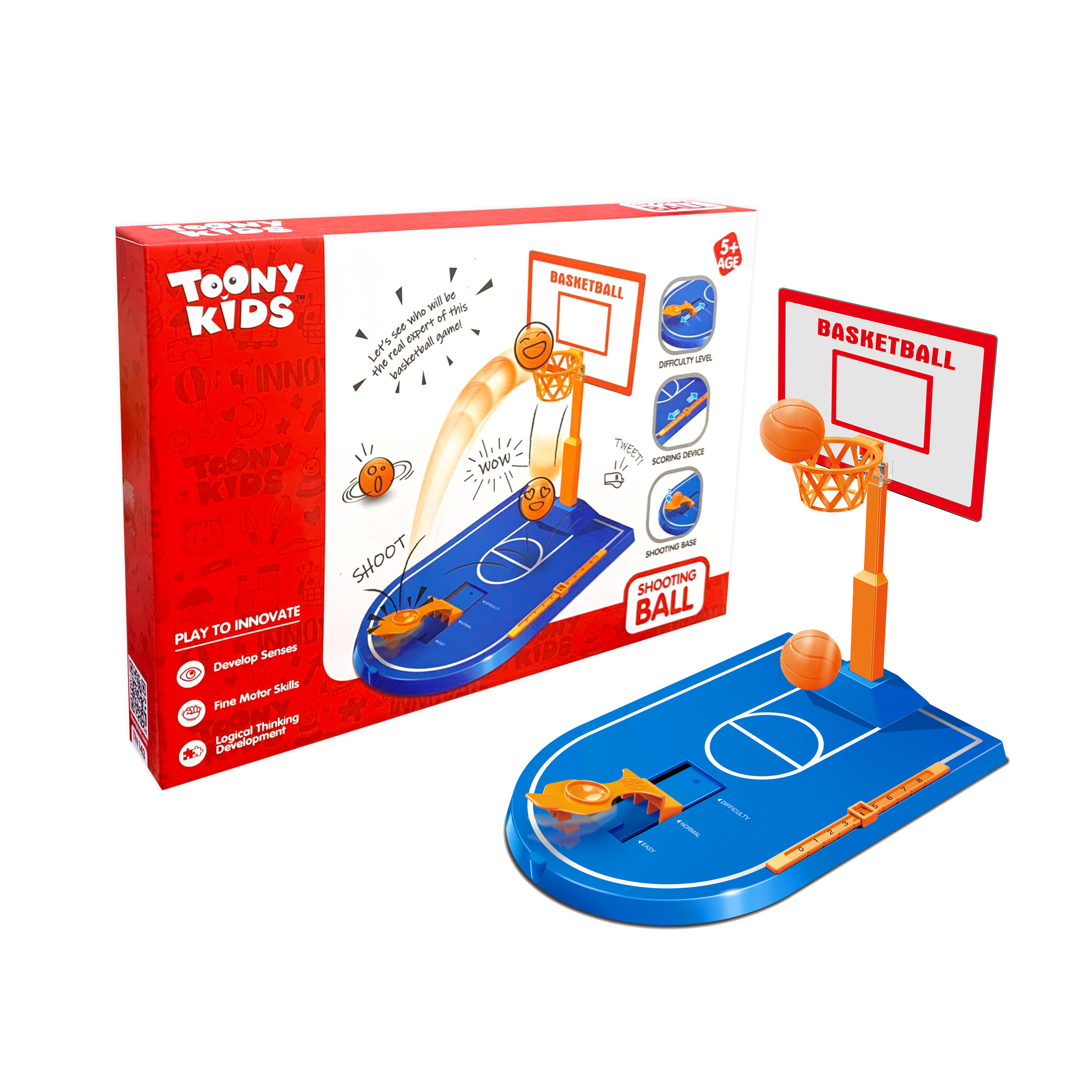 Đồ Chơi Bộ Bắn Bóng Rổ 2 TOONYKIDS - Đồ Chơi Vận Động Cho Bé - Shooting Ball TN143
