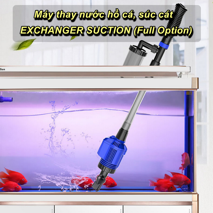 Máy thay nước hồ cá, súc cát EXCHANGER SUCTION - Home and Garden