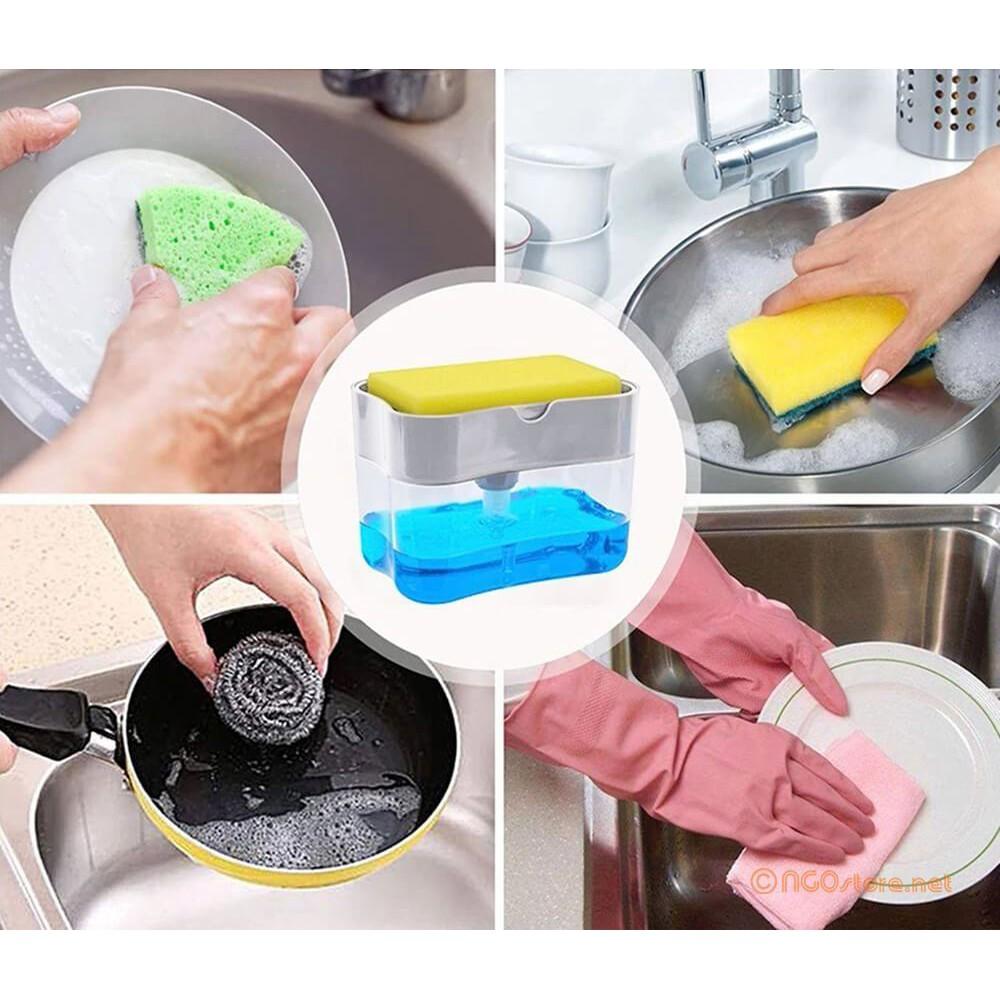 HỘP ĐỰNG NƯỚC RỬA CHÉN TỰ ĐỘNG TẠO BỌT TIỆN LỢI