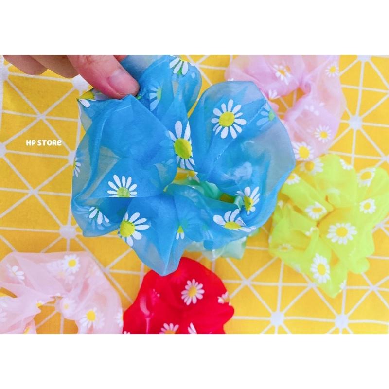 Cột Tóc Hoa Cúc Daisy Vải Voan