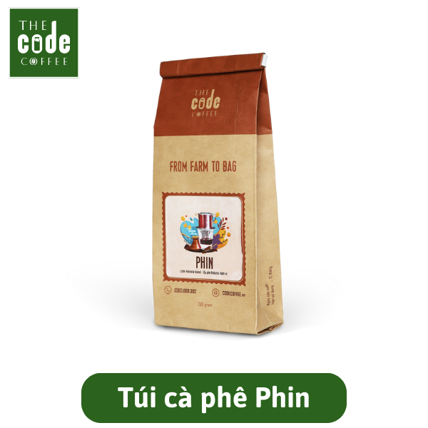 Hộp quà tặng Cà phê Phin và Phin lọc gốm Việt Nam cao cấp - Dạng hạt hoặc bột - Gói 200g - Phin Gift Box