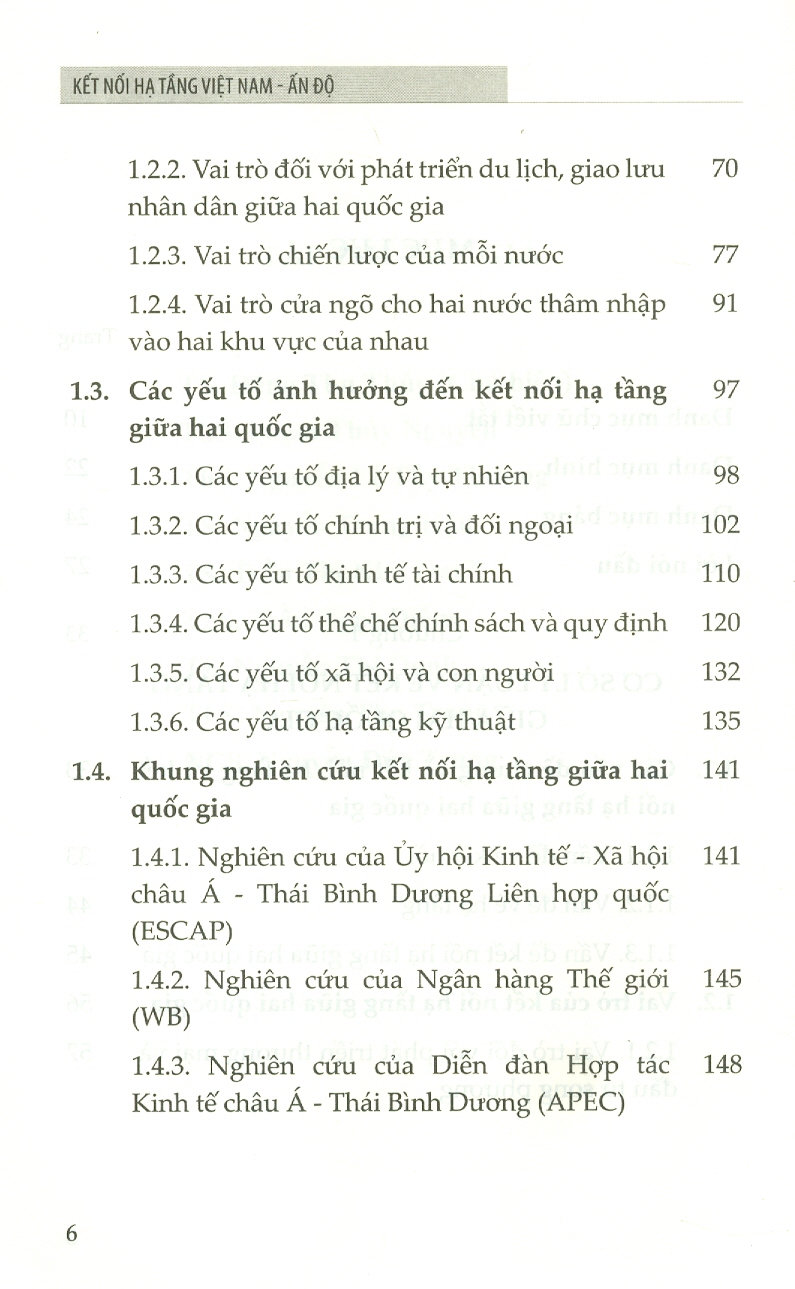 Kết Nối Hạ Tầng VIỆT NAM - ẤN ĐỘ (Sách chuyên khảo)