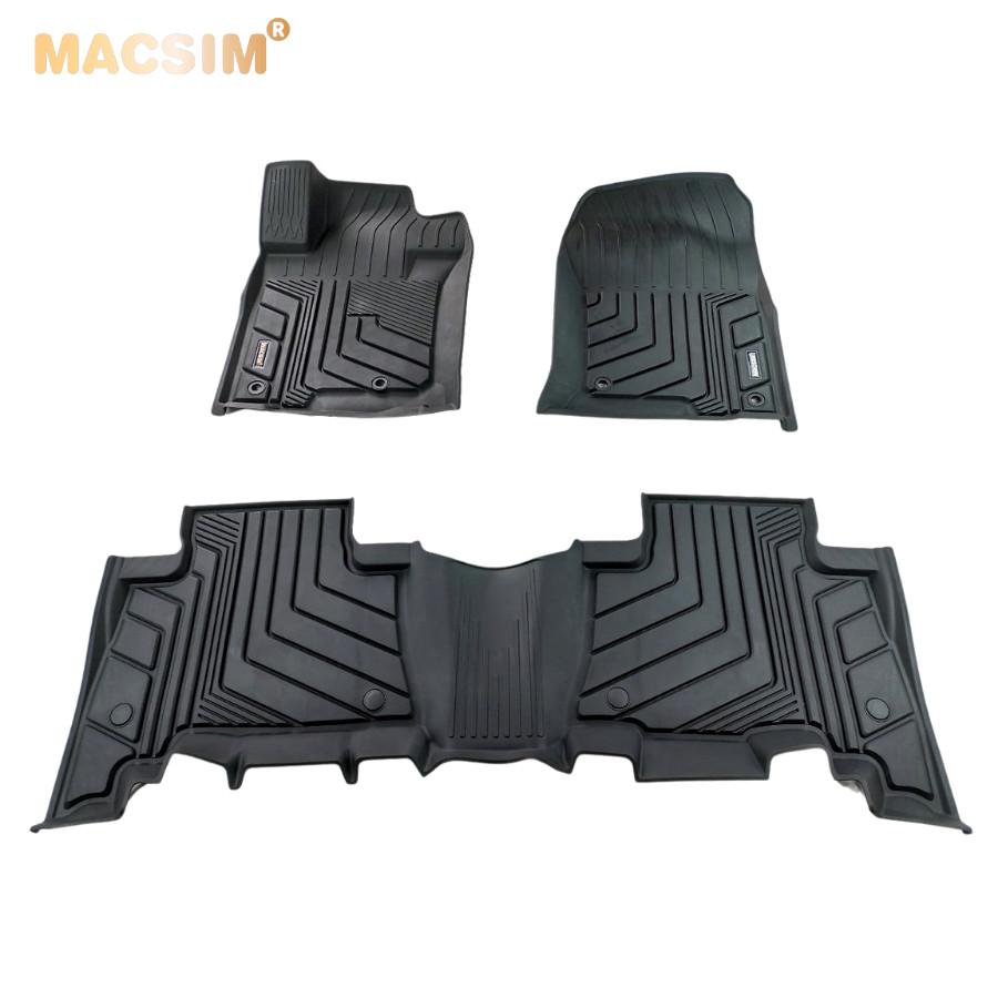 Thảm lót sàn xe ô tô Land Cruiser 2010 đến nay Nhãn hiệu Macsim chất liệu nhựa TPE đúc khuôn cao cấp