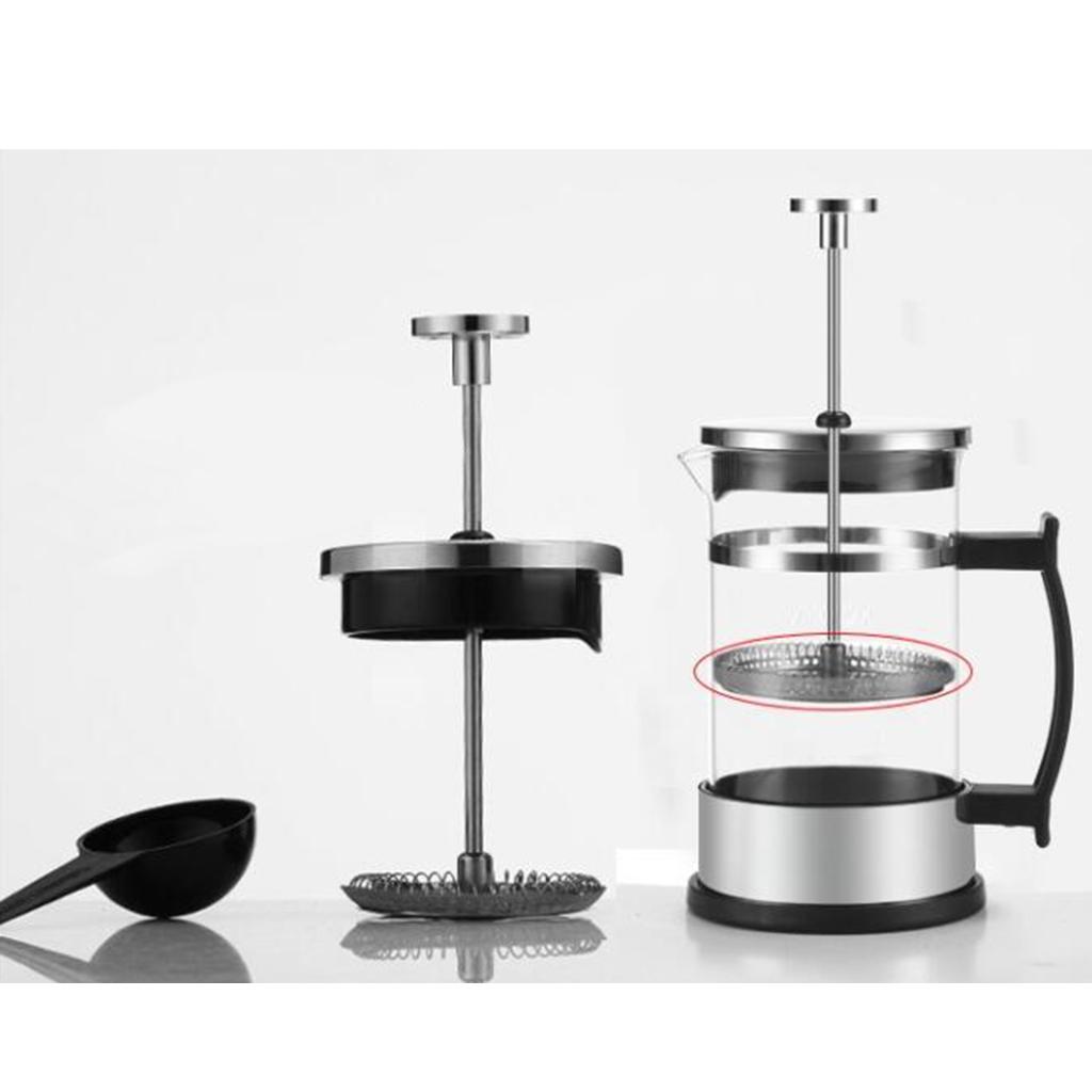 Household Stainless Steel French Press Tea Coffee Maker Carafe 350ml 1-2Cup