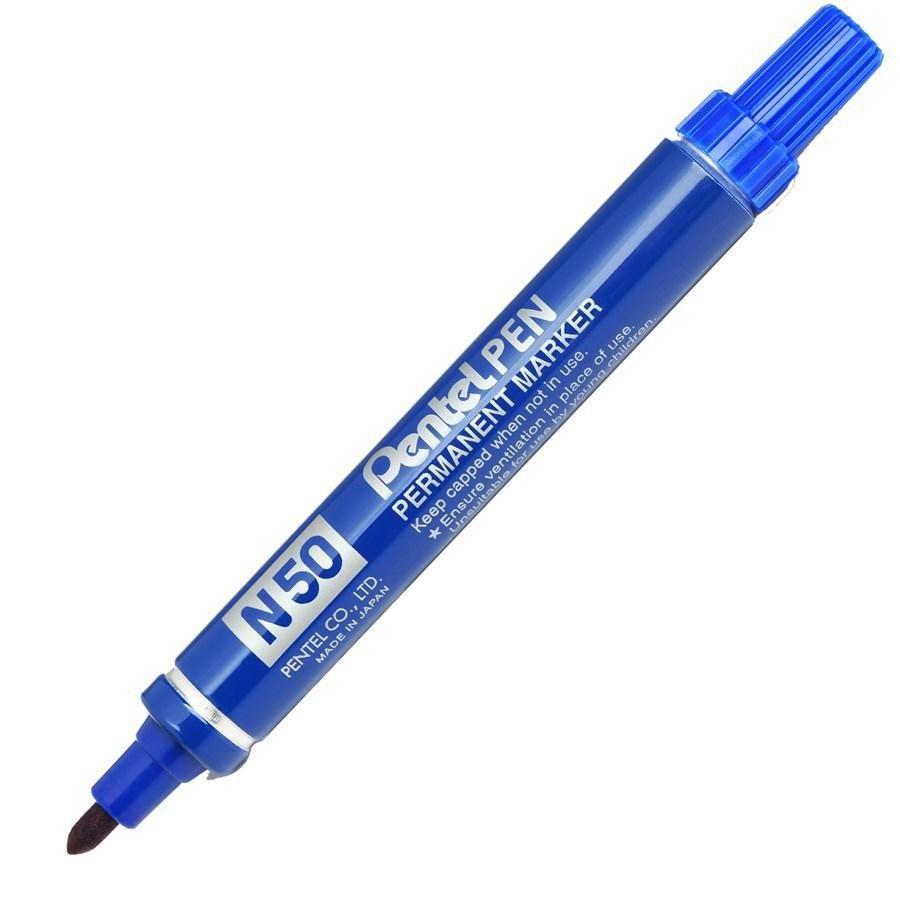 Bút dạ dầu Pentel N50 - Viết được trên nhiều chất liệu, Mực nhanh khô, không nhòe khi thấm nước