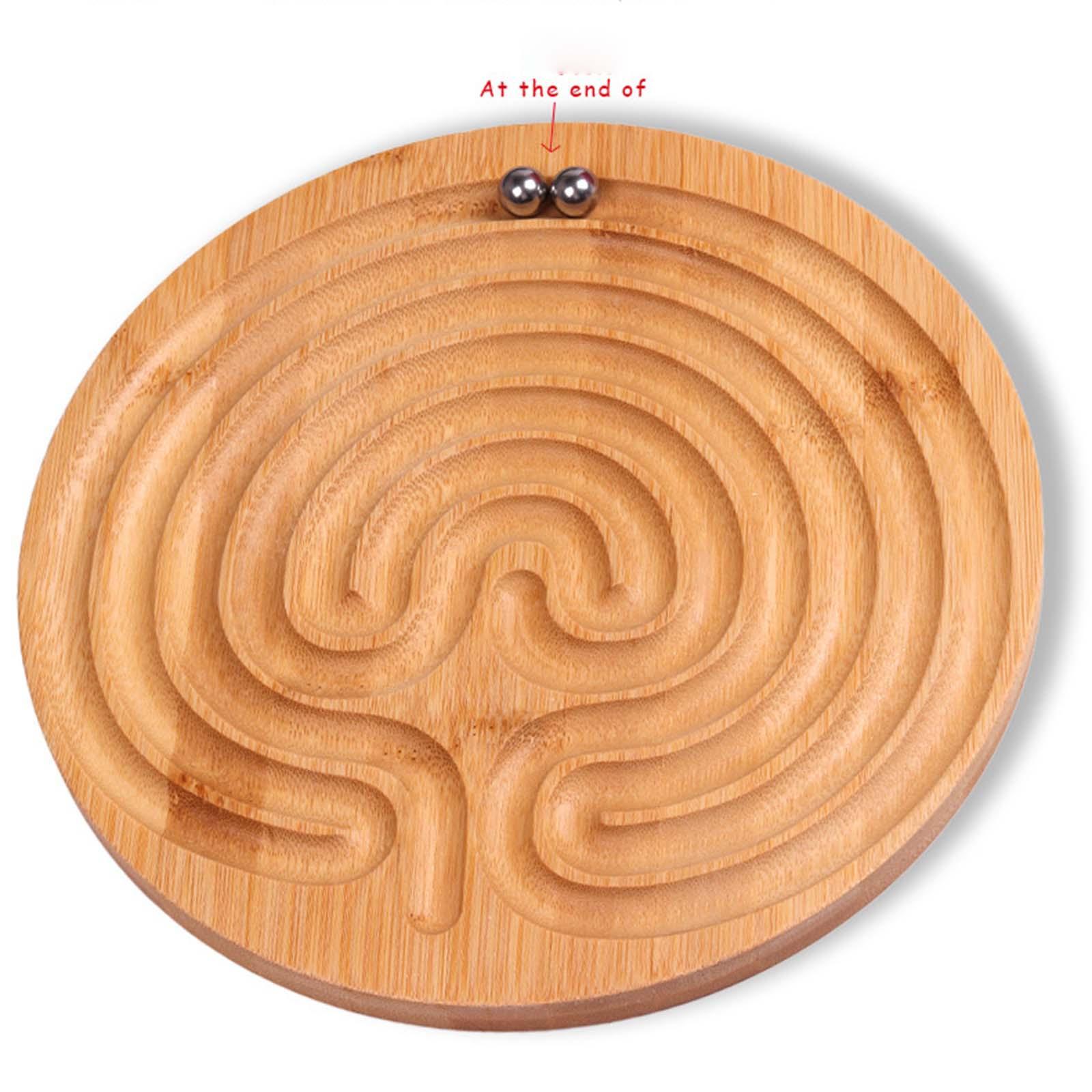Wooden Labyrinth Game Educational Learning Toy for Children Kids Toddler