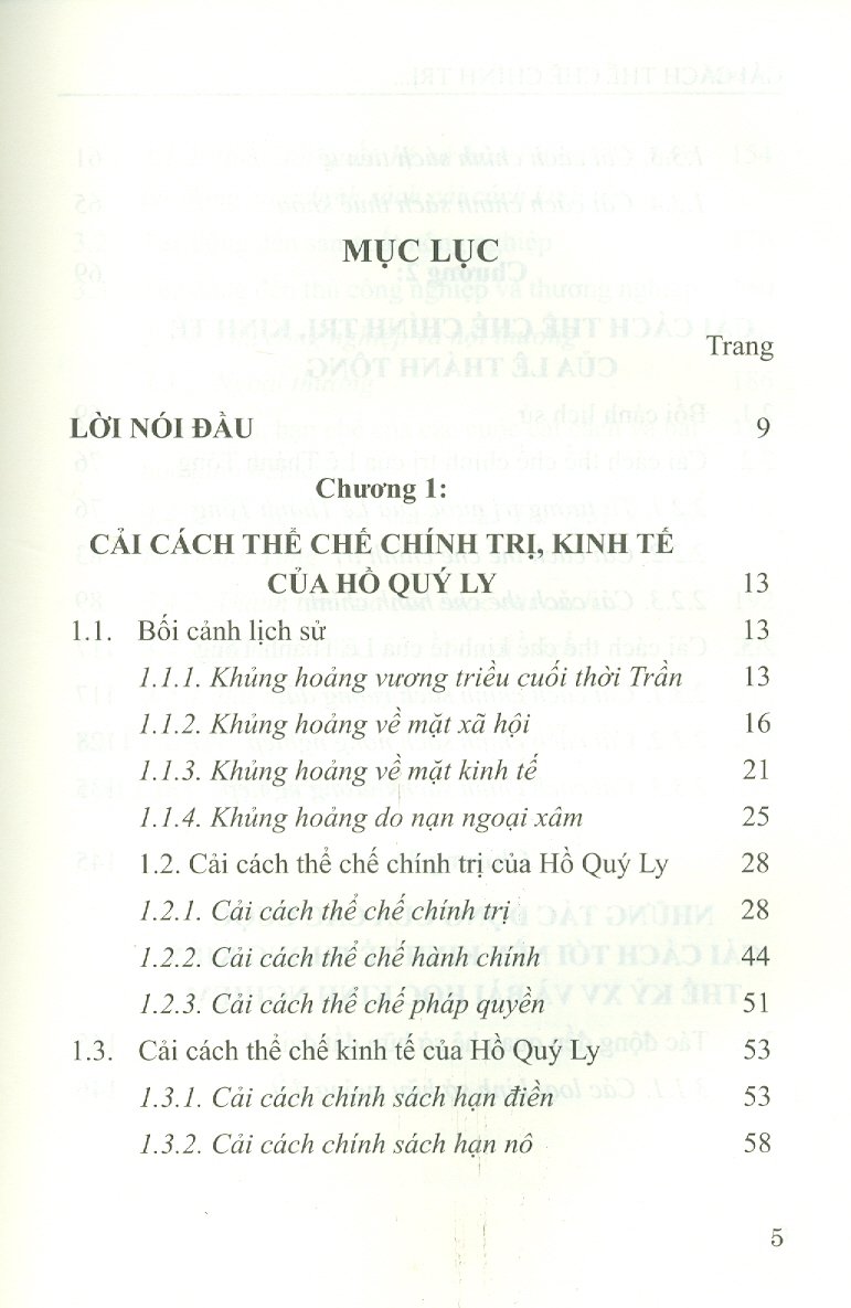 Cải Cách Thể Chế Chính Trị, Kinh Tế Của Hồ Quý Ly Và Lê Thánh Tông (Sách chuyên khảo)