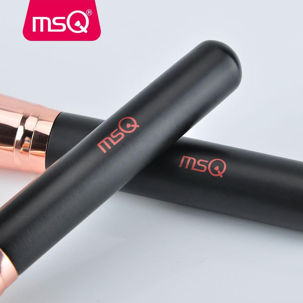 Bộ Cọ Trang Điểm Cao Cấp 15 Cây MSQ 15pcs Rose Gold Glossy Aluminium Brushes Set