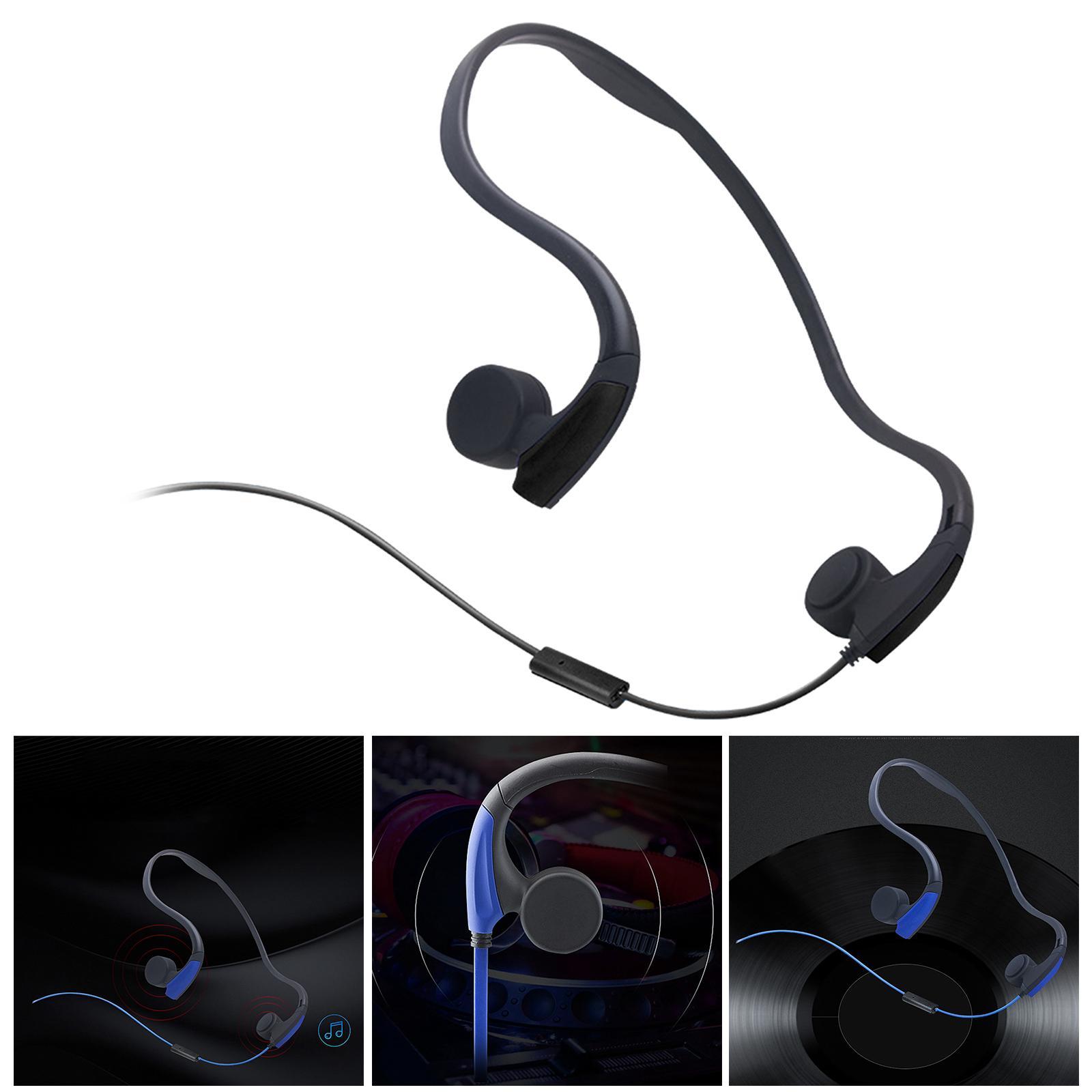 Bone Conduction Wired Headset Voice Control for Running Outdoor Sport