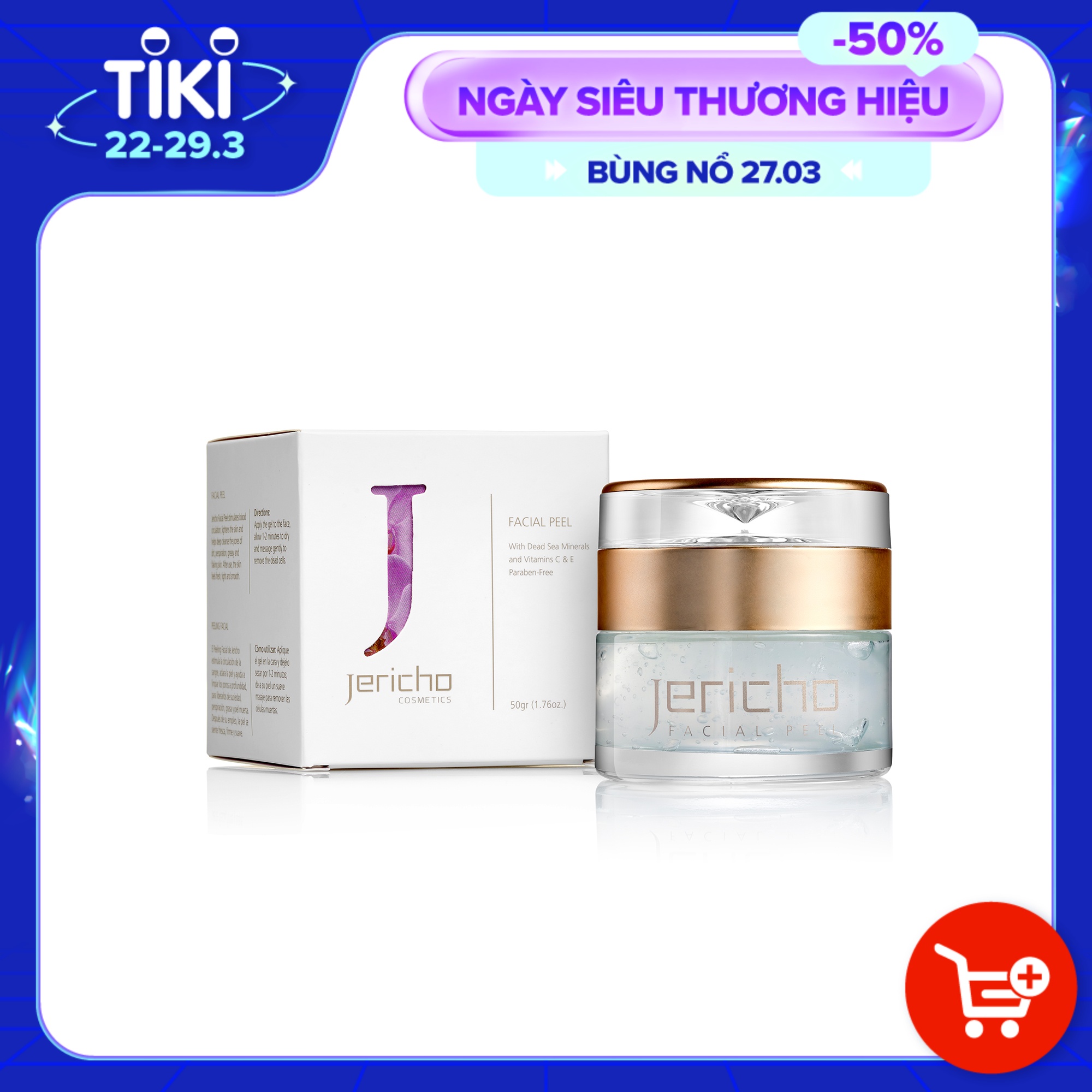 Tẩy Tế Bào Chết Jericho Facial Peel (50gr) - Làm Sạch Sâu, Ngăn Ngừa Lão Hóa Cho Mọi Loại Da