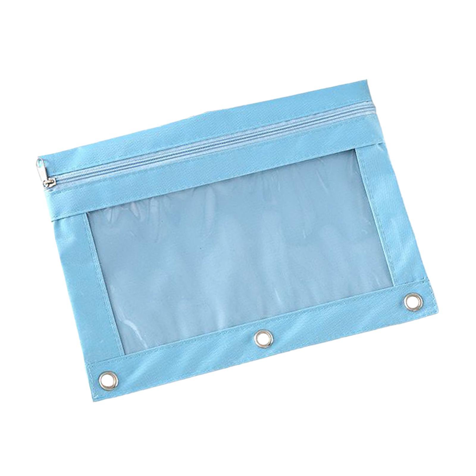 Pen Bag Binder Pencil Pouch Lightweight Cosmetic Bag Office Stationery Organizer Pencil Bags for Boys and Girls Children Teen Birthday Gifts